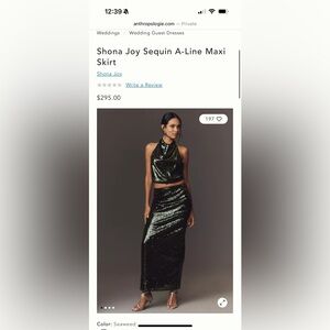 Shona Joy Sequin Maxi Skirt and Halter Set